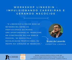 Workshop de LinkedIn com o nosso diretor e Planner Bruno de Lacerda. Expert em LinkedIn.